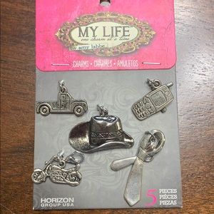 My Life by Amy Labbe Charm Set